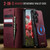 Samsung Galaxy S26+ CaseMe C49 Magnetic RFID Blocking Detachable Wallet Leather Phone Case - Red
