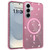 Samsung Galaxy S26+ Clear Glitter Magnetic PC Hybrid TPU Phone Case - Pink