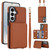 Samsung Galaxy S26+ Crossbody Dual-buckle Wallet RFID Back Leather Phone Case - Brown