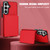Samsung Galaxy S26+ Crossbody Dual-buckle Wallet RFID Back Leather Phone Case - Red