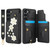 Samsung Galaxy S26+ Crossbody Flower Pattern Leather Phone Case - Black