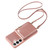 Samsung Galaxy S26+ Crossbody Lanyard Zipper Wallet Leather Phone Case - Rose Gold