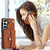 Samsung Galaxy S26+ Crossbody Rhombic Horizontal Wallet Leather Phone Case - Brown