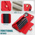 Samsung Galaxy S26+ Crossbody Rhombic Horizontal Wallet Leather Phone Case - Red