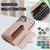 Samsung Galaxy S26+ Crossbody Rhombic Horizontal Wallet Leather Phone Case - Rose Gold