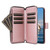 Samsung Galaxy S26+ Crossbody Rhombic Zipper Tower Buckle Leather Phone Case with Lanyard - Rose Gold