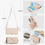 Samsung Galaxy S26+ Crossbody Ring Multifunctional Wallet Leather Phone Case - White