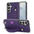 Samsung Galaxy S26+ Cross-body Wristband Holder Square Phone Case - Purple