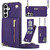 Samsung Galaxy S26+ Cross-body Zipper Square Phone Case with Holder - Purple