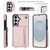 Samsung Galaxy S26+ Cross-body Zipper Square Phone Case with Holder - Rose Gold