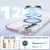 Samsung Galaxy S26+ Crystal Shield Clear Magnetic Acrylic Hybrid TPU Phone Case - Purple