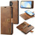 Samsung Galaxy S26+ DG.MING Crazy Horse Texture Detachable Magnetic Leather Case - Brown