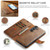 Samsung Galaxy S26+ DG.MING Crazy Horse Texture Detachable Magnetic Leather Case - Brown