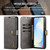 Samsung Galaxy S26+ DG.MING Crazy Horse Texture Detachable Magnetic Leather Case - Grey