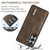 Samsung Galaxy S26+ DG.MING M1 Series 3-Fold Multi Card Wallet + Magnetic Phone Case - Coffee