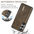 Samsung Galaxy S26+ DG.MING M2 Series 3-Fold Multi Card Bag + Magnetic Phone Case - Coffee