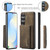 Samsung Galaxy S26+ DG.MING M2 Series 3-Fold Multi Card Bag + Magnetic Phone Case - Coffee