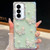 Samsung Galaxy S26+ Diamond Glitter Pearl Butterfly Four-Corner Shockproof Phone Case - Light Green