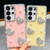 Samsung Galaxy S26+ Diamond Glitter Pearl Heart Four-Corner Shockproof Phone Case - Transparent Stars