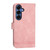 Samsung Galaxy S26+ Dierfeng Dream Line TPU Hybrid PU Leather Phone Case - Pink