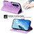 Samsung Galaxy S26+ Dierfeng Dream Line TPU Hybrid PU Leather Phone Case - Purple