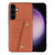 Samsung Galaxy S26+ Double Buckle Card Slots Magnetic Phone Case - Brown