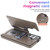 Samsung Galaxy S26+ Double Buckle Mandala Leather Wallet Back Cover Phone Case - Grey