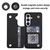 Samsung Galaxy S26+ Double Buckle Rhombic PU Leather Phone Case - Black