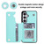 Samsung Galaxy S26+ Double Buckle Rhombic PU Leather Phone Case - Blue
