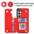 Samsung Galaxy S26+ Double Buckle Rhombic PU Leather Phone Case - Red