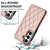 Samsung Galaxy S26+ Double Buckle Rhombic PU Leather Phone Case - Rose Gold