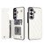 Samsung Galaxy S26+ Double Buckle Rhombic PU Leather Phone Case - White