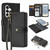 Samsung Galaxy S26+ DUX DUCIS Lawa Series 2 in 1 Wallet Zipper Detachable MagSafe Phone Case with Lanyard - Black