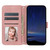 Samsung Galaxy S26+ Embossed Stripes Skin Feel Leather Phone Case - Pink