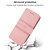 Samsung Galaxy S26+ Embossed Stripes Skin Feel Leather Phone Case - Pink