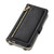 Samsung Galaxy S26+ ESEBLE E11 Colorful Litchi Pattern Zipper Wallet Leather Phone Case - Black