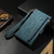 Samsung Galaxy S26+ ESEBLE Retro Frosted RFID Flip Leather Phone Case - Dark Green