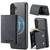 Samsung Galaxy S26+ Fierre Shann 2 in 1 Holder RFID Card Slot Wallet MagSafe Phone Case - Black