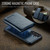 Samsung Galaxy S26+ Fierre Shann 2 in 1 Holder RFID Card Slot Wallet MagSafe Phone Case - Blue