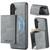 Samsung Galaxy S26+ Fierre Shann 2 in 1 Holder RFID Card Slot Wallet MagSafe Phone Case - Grey