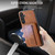 Samsung Galaxy S26+ Fierre Shann FS-024 Oil Wax Cow Leather Card Holder Back Phone Case - Brown