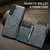 Samsung Galaxy S26+ Fierre Shann Oil Wax Vegan Leather Magnetic Card Holder Back Phone Case - Grey