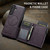 Samsung Galaxy S26+ Fierre Shann Oil Wax Vegan Leather Magnetic Card Holder Back Phone Case - Purple