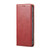 Samsung Galaxy S26+ Fierre Shann PU Genuine Leather Texture Phone Case - Red