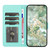 Samsung Galaxy S26+ Floral Embossed Pattern Leather Phone Case - Light Green