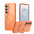 Samsung Galaxy S26+ Frosted 360 Degree MagSafe Magnetic Holder Phone Case - Orange