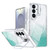 Samsung Galaxy S26+ Glitter Gradient Magnetic Lens Frame Holder Phone Case - Lake Green