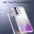 Samsung Galaxy S26+ Glitter Gradient Magnetic Lens Frame Holder Phone Case - Purple