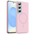 Samsung Galaxy S26+ Gold Armor PC Thin Circle MagSafe Shockproof Phone Case - Pink