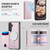 Samsung Galaxy S26+ JEEHOOD J10 Flip Card Bag MagSafe Split RFID Leather Phone Case - Pink